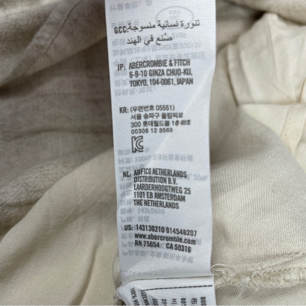 ABERCROMBIE & FITCH linen blend tiered mini skirt NWT, size XS - Picture 13 of 15